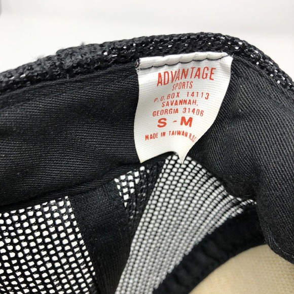 Vintage USS Alabama Black Snap Back Mesh Truckers Cap Gold Scrambled Eggs Navy - Picture 8 of 9